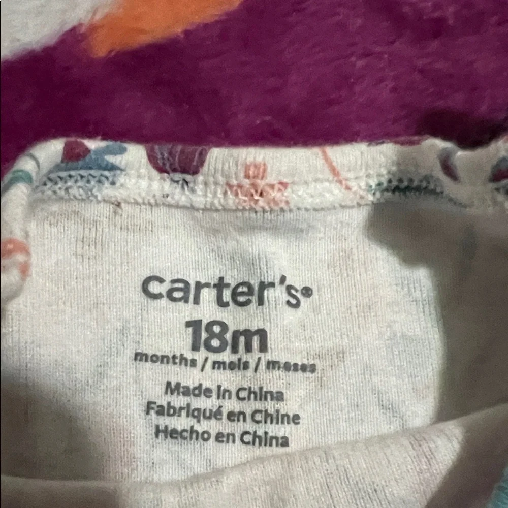 Carter's 18 Months Baby Girl Floral Tee Shirt Jumper